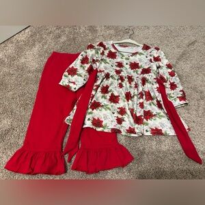 Toddler Girl Match Christmas Outfit
